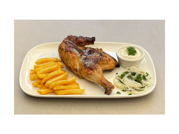 1/4POULET SAUTE A AIL